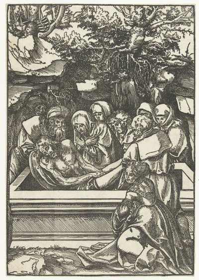 Entierro Pasión de Cristo (título de la serie) de Lucas Cranach