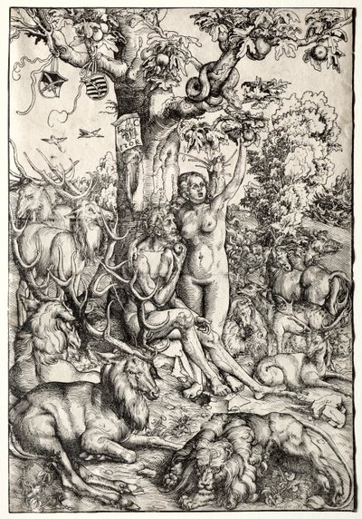 Adán y Eva en el Paraíso de Lucas Cranach