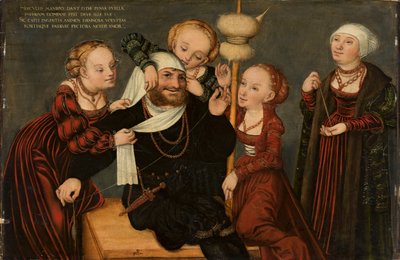 Herkules und Omphale de Lucas Cranach