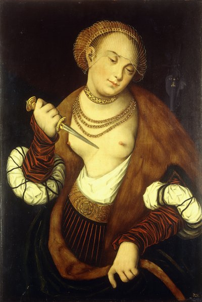 Lucrecia, 1548 de Lucas Cranach