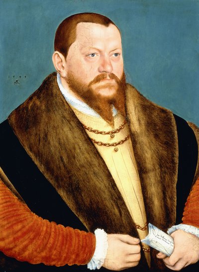 Retrato del Duque Augusto de Sajonia de Lucas Cranach