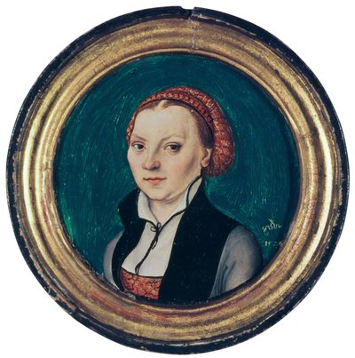 Retrato de Katharina von Bora, esposa de Martin Luther de Lucas Cranach the Elder