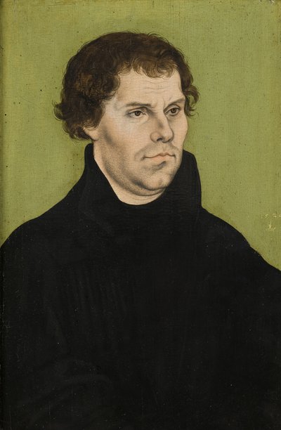 Retrato de Martín Lutero, 1527 de Lucas Cranach the Elder