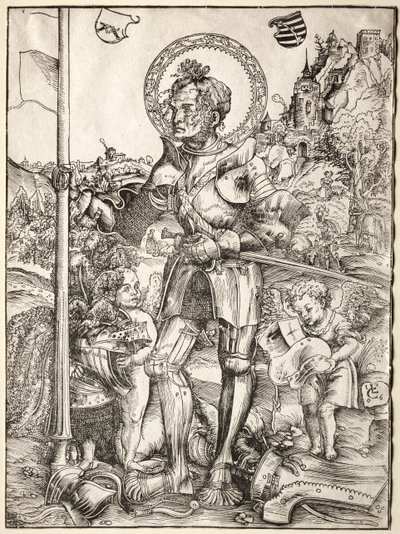 San Jorge de pie de Lucas Cranach