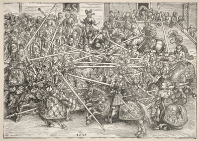El torneo con lanzas de Lucas Cranach