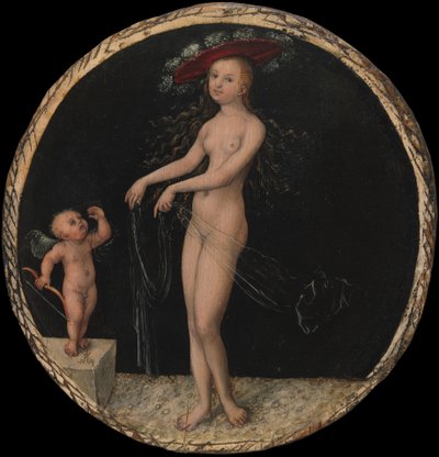 Venus y Cupido, c.1525-7 de Lucas Cranach the Elder