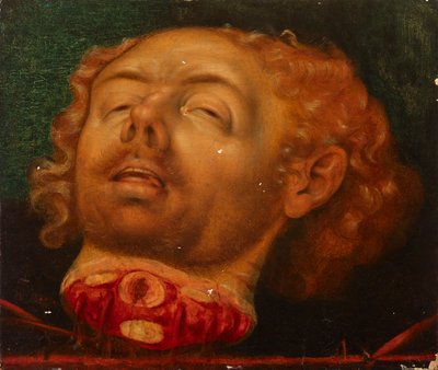 Cabeza de Holofernes o Juan Bautista (fragmento) de Lucas Cranach d. Ä.