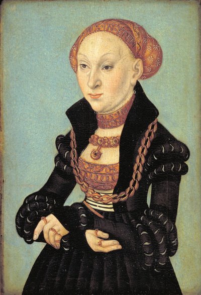 Retrato de la Electora Sibyl de Sajonia (1510-1569) de Lucas Cranach d.Æ.