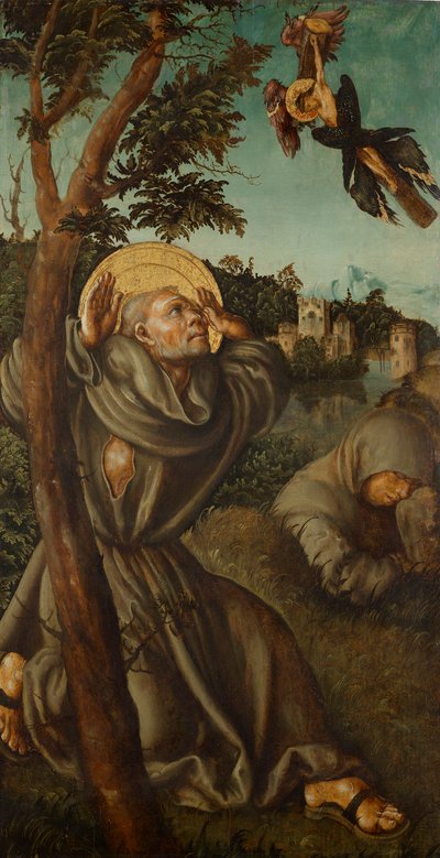 Estigmatización de hl. Franziskus de Lucas Cranach d. Ä.