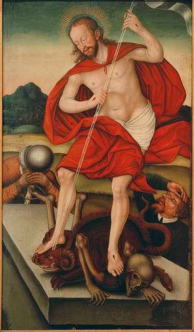Cristo como vencedor sobre la muerte y el diablo de Lucas Cranach der Jüngere