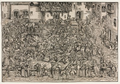 Un torneo, 1506 de Lucas Cranach the Elder