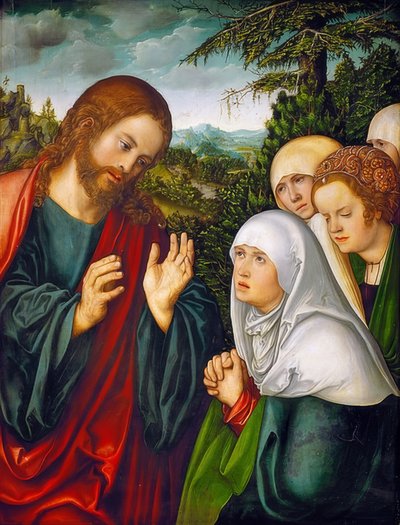 Despedida de Cristo de las Mujeres de Lucas Cranach the Elder