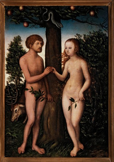 Adán y Eva de Lucas Cranach the Elder