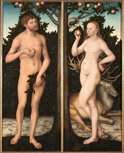Adán y Eva de Lucas Cranach the Elder