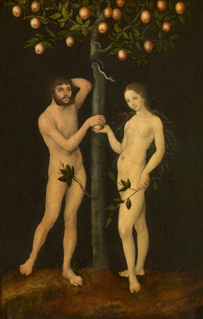 Adán y Eva de Lucas Cranach the Elder