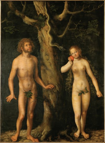 Adán y Eva de Lucas Cranach the Elder