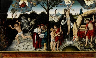 Alegoría de la Ley y la Gracia, después de 1529 de Lucas Cranach the Elder
