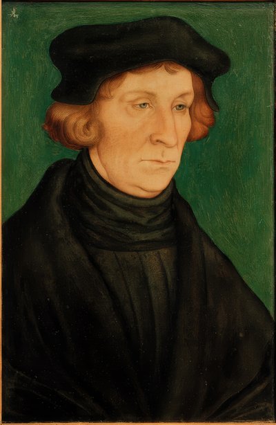 Retrato de un erudito (Otto Brunfels) de Lucas Cranach the Elder