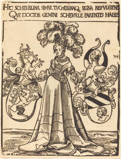 Exlibris de Scheurl y Tucher de Lucas Cranach the Elder