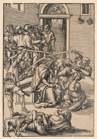 Coronación de Espinas, ilustración de "La Pasión" de Lucas Cranach the Elder
