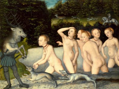 Diana y Acteón de Lucas Cranach the Elder