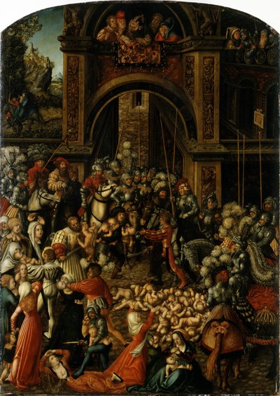 Alemán: Bethlehemitischer Kindermort La masacre de los inocentes de Lucas Cranach the Elder