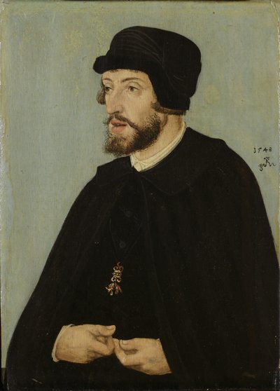 Alemán: Bildnis König Ferdinands I. Retrato de Fernando I, Emperador del Sacro Imperio Romano Germánico de Lucas Cranach the Elder