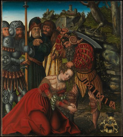 Alemán: Das Martyrium der Heiligen Barbara El martirio de Santa Bárbara de Lucas Cranach the Elder