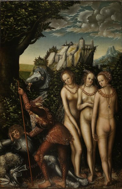 Alemán: Das Urteil des Paris El Juicio de París de Lucas Cranach the Elder