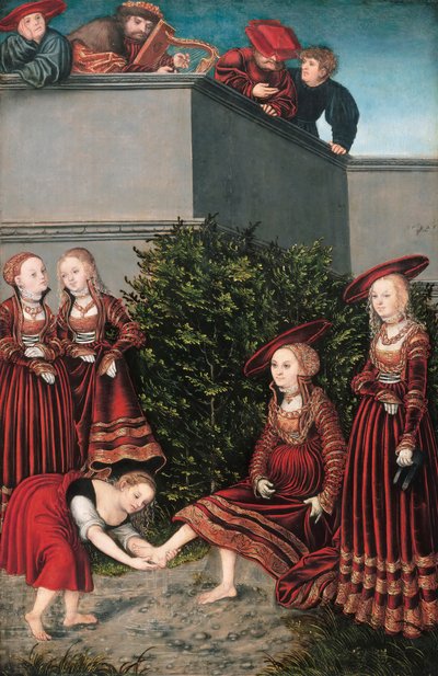 Alemán: David und Bathseba David and Bathsheba de Lucas Cranach the Elder