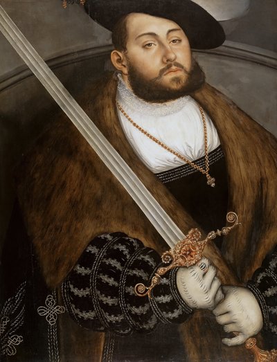 Alemán: Johann Friedrich I, der Großmütige (1503-1554), Elector de Sajonia Johann Friedrich I, el Magnánimo, Elector de Sajonia de Lucas Cranach the Elder
