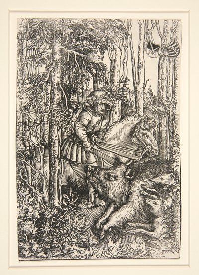 Cazadora matando a un jabalí de Lucas Cranach the Elder