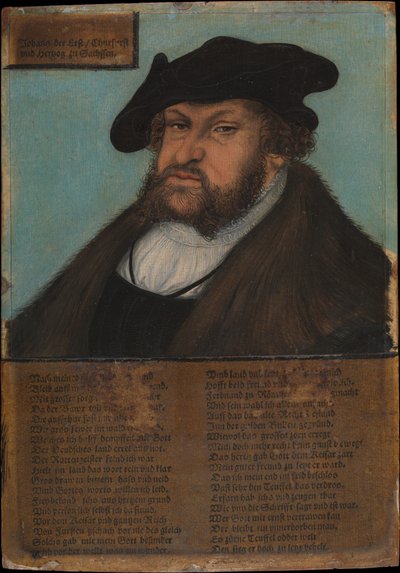 Johann I 1468-1532, el Constante, Elector de Sajonia, 1532-33 de Lucas Cranach the Elder