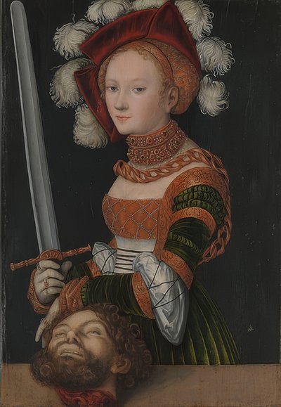Judith con la cabeza de Holofernes de Lucas Cranach the Elder