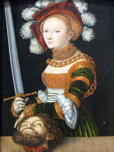 Judith con la cabeza de Holofernes de Lucas Cranach the Elder