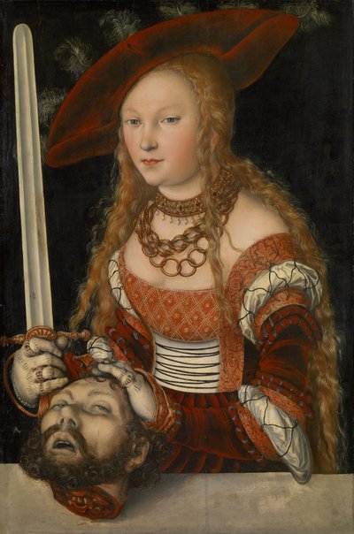 Judith con la cabeza de Holofernes, c.1530 de Lucas Cranach the Elder