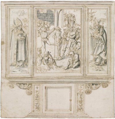 Boceto de altar de Lucas Cranach de Lucas Cranach the Elder