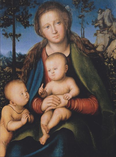 Madonna con Niño y San Juanito de Lucas Cranach the Elder