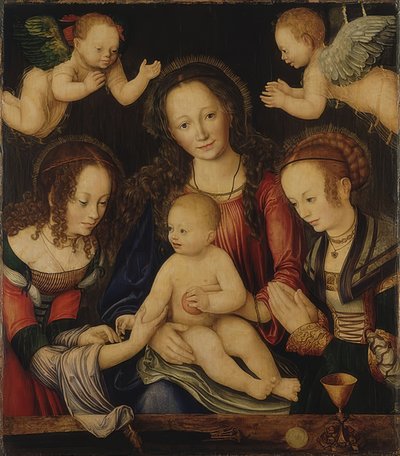 Retablo de María, llamado Altar de los Príncipes (panel central) de Lucas Cranach the Elder