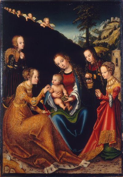 Matrimonio de Santa Catalina de Lucas Cranach the Elder