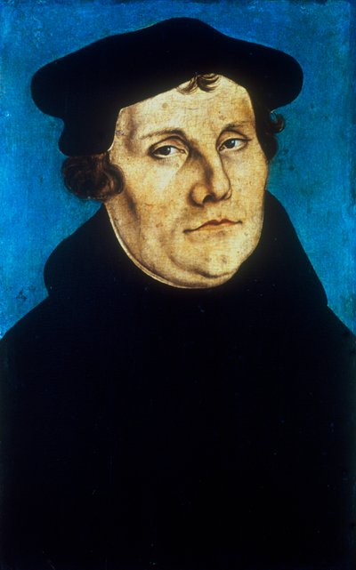 Martín Lutero, reformador protestante alemán, c1529 de Lucas Cranach the Elder
