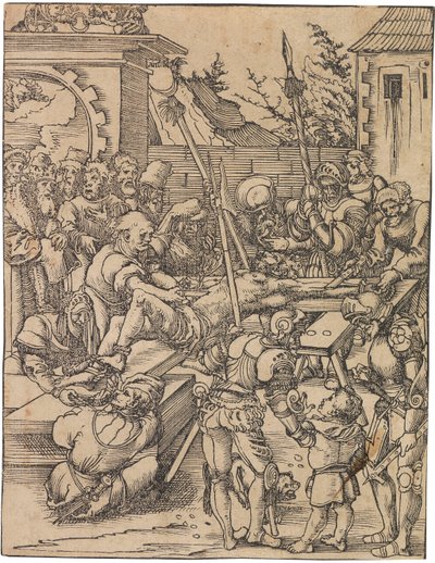 Martirio de San Bartolomé. De la serie Martirio de los Doce Apóstoles, c. 1520 de Lucas Cranach the Elder