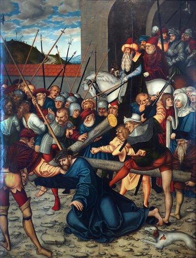 Ciclo de la Pasión - Cristo en la Cruz de Lucas Cranach the Elder