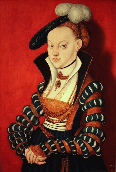 Retrato de Christiane von Eulenau de Lucas Cranach the Elder