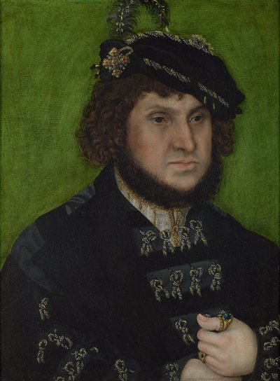 Retrato de Juan de Sajonia 1468-1532, 1509 de Lucas Cranach the Elder