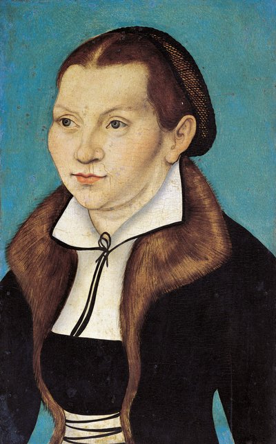 Retrato de Katharina Luther, nacida Katharina von Bora 1499-1552, 1529 de Lucas Cranach the Elder