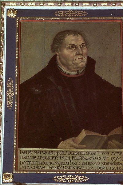 Retrato de Martín Lutero de Lucas Cranach the Elder