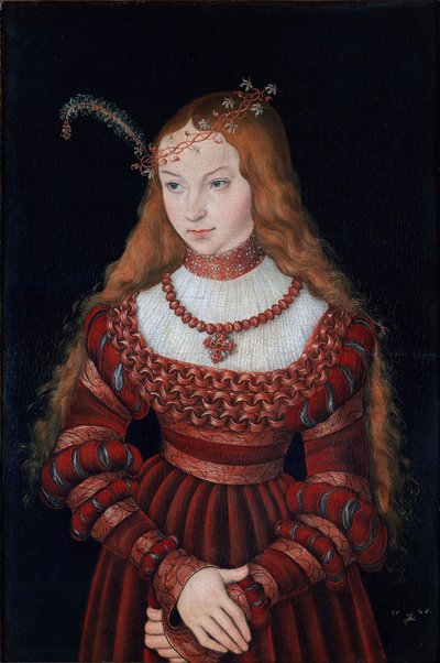 Retrato de la princesa Sibila de Cleve de Lucas Cranach the Elder