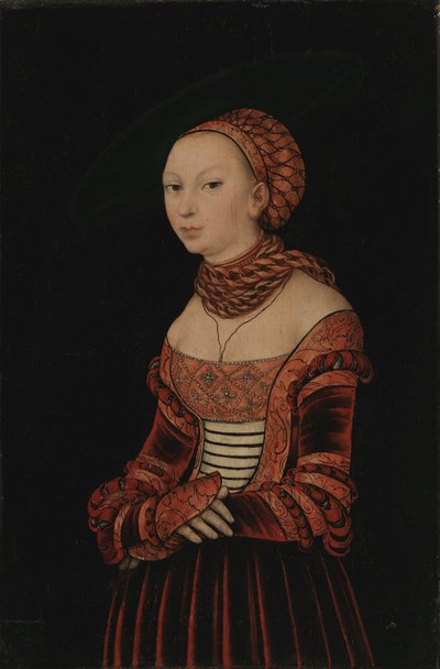 Retrato de una joven, 1525 de Lucas Cranach the Elder