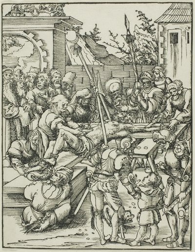 San Bartolomé, de El martirio de los Apóstoles de Lucas Cranach the Elder